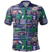 New Zealand Warriors Sport Polo Shirt - Team Of Us Die Hard Fan Supporters Comic Style