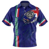 New Zealand Warriors Polo Shirt - Happy Australia Day Flag Scratch Style