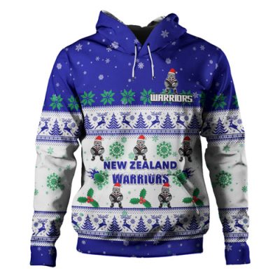 New Zealand Warriors Christmas Custom Hoodie - Special Ugly Christmas Hoodie