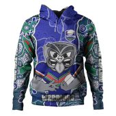 New Zealand Warriors Custom Hoodie - Warriors For Life With Aboriginal Style Hoodie