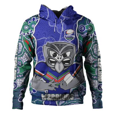 New Zealand Warriors Custom Hoodie - Warriors For Life With Aboriginal Style Hoodie