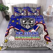 New Zealand Warriors Custom Bedding Set - Team With Dot And Star Patterns For Tough Fan Bedding Set