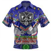 New Zealand Warriors Custom Polo Shirt - Custom With Aboriginal Inspired Style Of Dot Painting Patterns  Polo Shirt