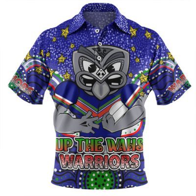 New Zealand Warriors Custom Polo Shirt - Custom With Aboriginal Inspired Style Of Dot Painting Patterns  Polo Shirt