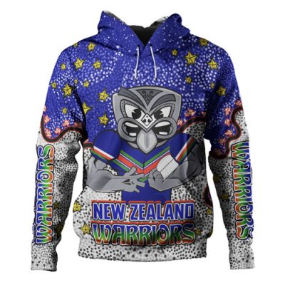 New Zealand Warriors Custom Hoodie - Team With Dot And Star Patterns For Tough Fan Hoodie