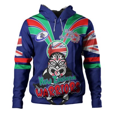 New Zealand Warriors Hoodie - Happy Australia Day We Are One And Free
