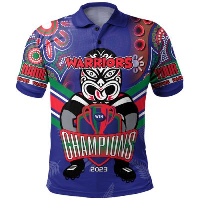 New Zealand Warriors Sport Polo Shirt - Custom Talent Win Games But Teamwork And Intelligence Win Championships With Aboriginal Style