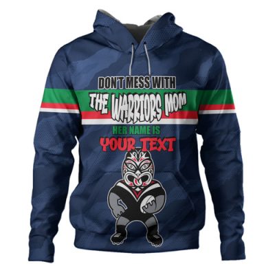 New Zealand Warriors Mother's Day Hoodie - Screaming Mom and Crazy Fan