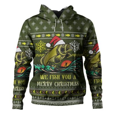 Australia Christmas Fishing Custom Hoodie - We Fish You A Merry Christmas Hoodie