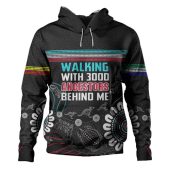Australia Aboriginal Hoodie - Walking with 3000 Ancestors Behind Me Black Hoodie