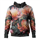 Australia Waratah Hoodie - Waratah Oil Painting Abstract Ver2 Hoodie