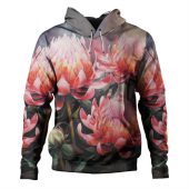 Australia Waratah Hoodie - Waratah Oil Painting Abstract Ver3 Hoodie