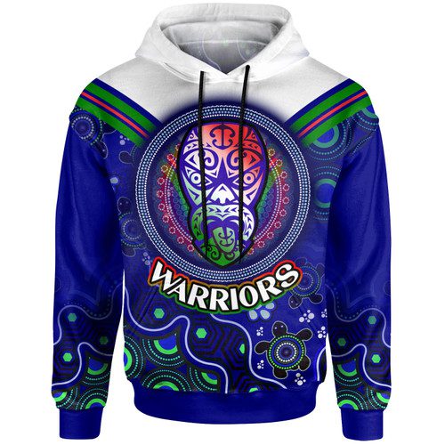 New Zealand Warriors Hoodie - Custom New Zealand Warriors Aboriginal Inspired Dot Art Vector Painting With Turtle Hoodie New Zealand Warriors Hoodie - Custom New Zealand Warriors Aboriginal Inspired Dot Art Vector Painting With Turtle Hoodie