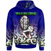 New Zealand Warriors Hoodie - Custom New Zealand Warriors Ruby Maori Patterns Hoodie