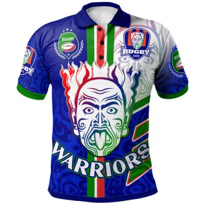 New Zealand Warriors Polo Shirt - Custom New Zealand Warriors Ball Maori Patterns Sport Style Polo Shirt