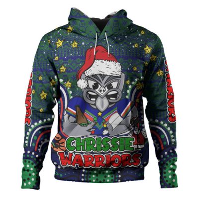 New Zealand Warriors Christmas Custom Hoodie - Christmas Knit Patterns Vintage Jersey Ugly Hoodie
