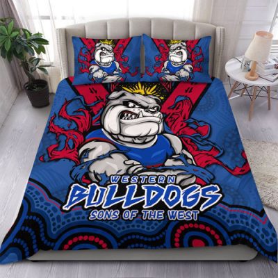 Western Bulldogs Bedding Set Ripped Legacy Of The Game