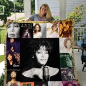 Whitney Houston Album Covers Quilt Blanket