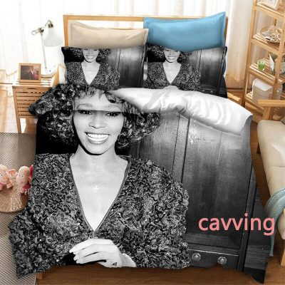 Whitney Houston Grey Bedding Set