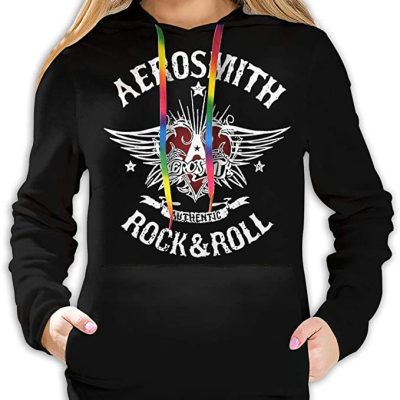 Aerosmith Rock & Roll Black Pullover Hoodie