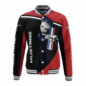 Ford Mustang Baby Groot Baseball Jacket