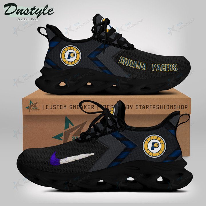 NBA Indiana Pacers Black Blue Max Soul Shoes NBA Indiana Pacers Black Blue Max Soul Shoes