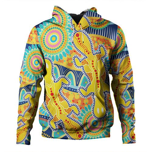 Australia Platypus Aboriginal Hoodie - Yellow Platypus With Aboriginal Art Dot Painting Patterns Inspired Hoodie Australia Platypus Aboriginal Hoodie - Yellow Platypus With Aboriginal Art Dot Painting Patterns Inspired Hoodie
