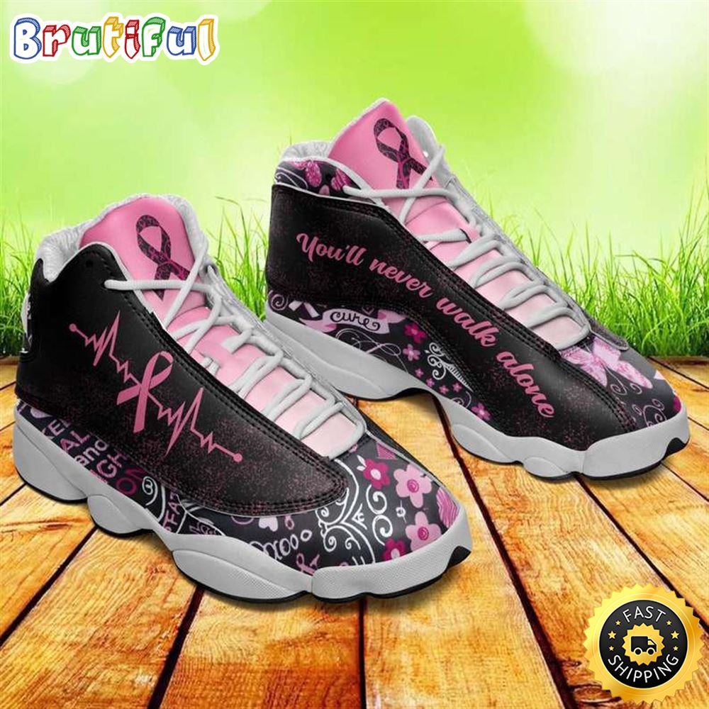 You'll Never Walk Alone Pink Ribbon Breast Cancer Awareness Air JD13 Shoes You'll Never Walk Alone Pink Ribbon Breast Cancer Awareness Air JD13 Shoes