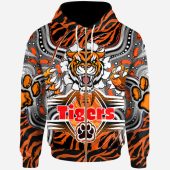 Wests Tigers Custom Hoodie - Super Indigenous Tigers Scratch Style