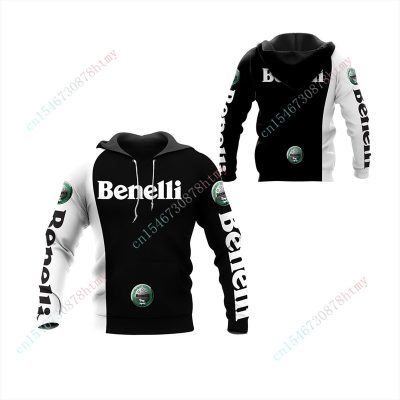 Benelli White Black Pullover Hoodie