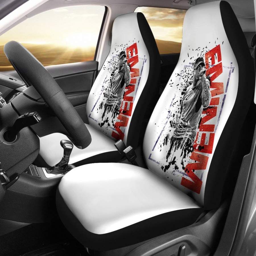 Eminem White Car Seat Covers Eminem White Car Seat Covers