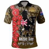Australia  Anzac Custom Polo Shirt - Lest We Forget Green Style Polo Shirt
