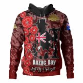 Australia  Anzac Custom Hoodie - Lest We Forget Black Style Hoodie