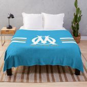 Olympique de Marseille Blue Fleece Blanket