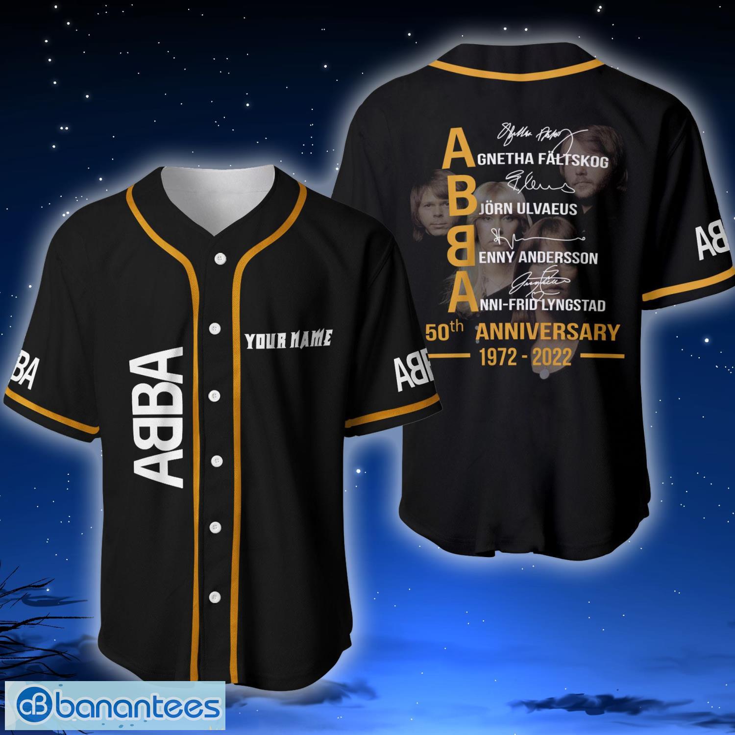 ABBA 50th Anniversary 1972-2022 Baseball Jersey ABBA 50th Anniversary 1972-2022 Baseball Jersey
