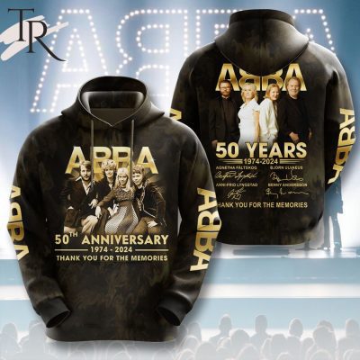 ABBA 50th Anniversary 1974 - 2024 Pullover Hoodie