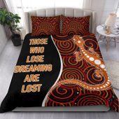 Australia Aboriginal Inspired Personalised Bedding Set - Indigenous Lizard Dreaming