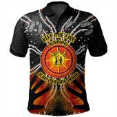 Australia Polo Shirt Naidoc Week Aboriginal Pattern Hand Symbols