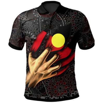 Australia Aboriginal Inspired Polo Shirt - Aboriginal Inspired Blood In Me