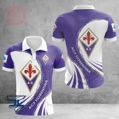 ACF Fiorentina Purple White Polo Shirt