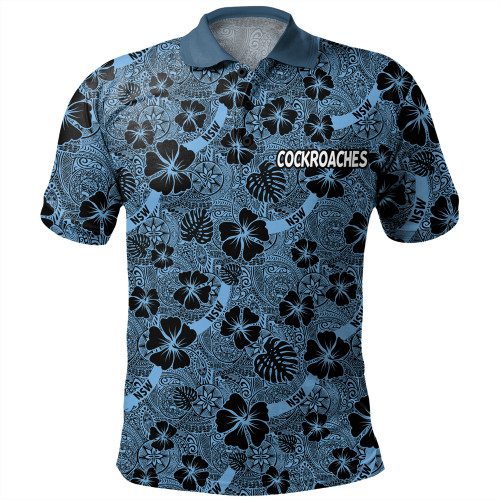 Cockroach Sport Polo Shirt - Scream With Tropical Patterns Cockroach Sport Polo Shirt - Scream With Tropical Patterns