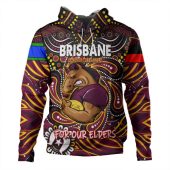 Brisbane Broncos Naidoc Week Hoodie - Aboriginal For Our Elder NAIDOC Week 2023