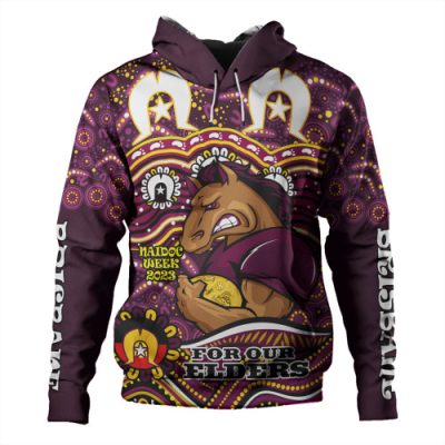 Brisbane Broncos Naidoc Week Hoodie - Aboriginal Inspired For Our Elders NAIDOC Week 2023