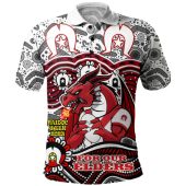 St. George Illawarra Dragons Naidoc Polo Shirt - Custom Saints Naidoc Week For Our Elders Aboriginal Inspired