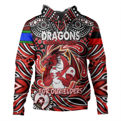 St. George Illawarra Dragons Naidoc Week Hoodie - Aboriginal For Our Elder NAIDOC Week 2023