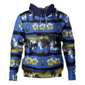 Parramatta Eels Sport Hoodie - Tropical Hibiscus and Coconut Trees