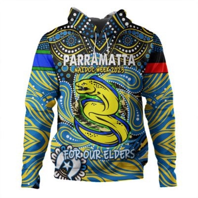 Parramatta Eels Naidoc Week Hoodie - Aboriginal For Our Elder NAIDOC Week 2023