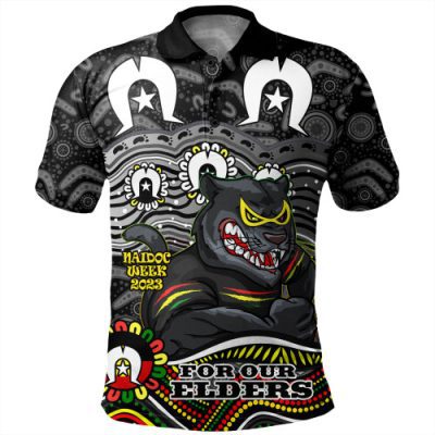Penrith Panthers Naidoc Week Polo Shirt - Aboriginal For Our Elder NAIDOC Week 2023