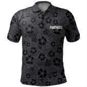Penrith Panthers Polo Shirt - Scream With Tropical Patterns