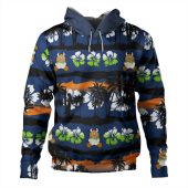 Canberra Raiders Hoodie - Tropical Hibiscus and Coconut Trees